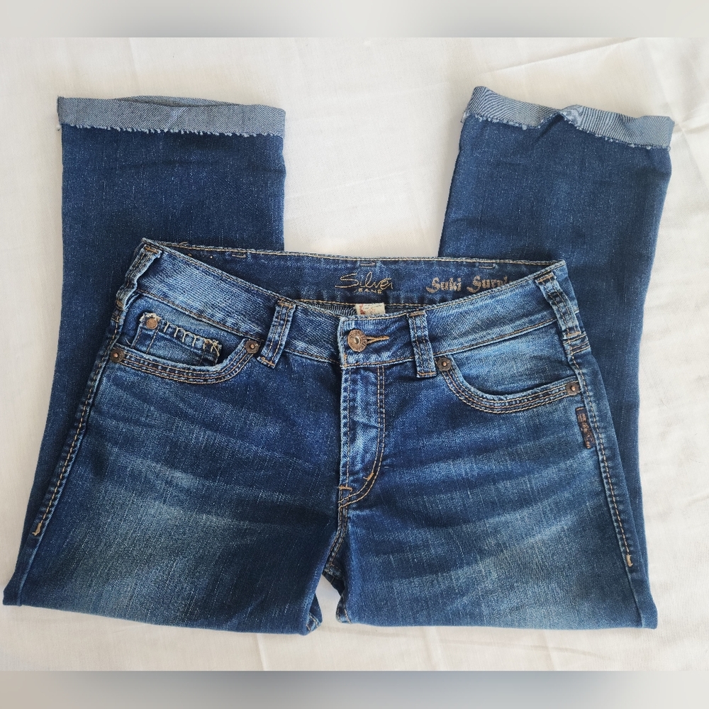 Silver Suki Surplus Capri Sz 30